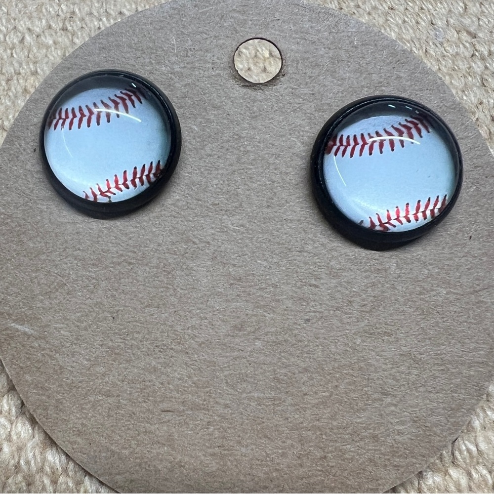 Baseball Stud Earring Ball moms sports fans gift ball game outfit boy mom travel